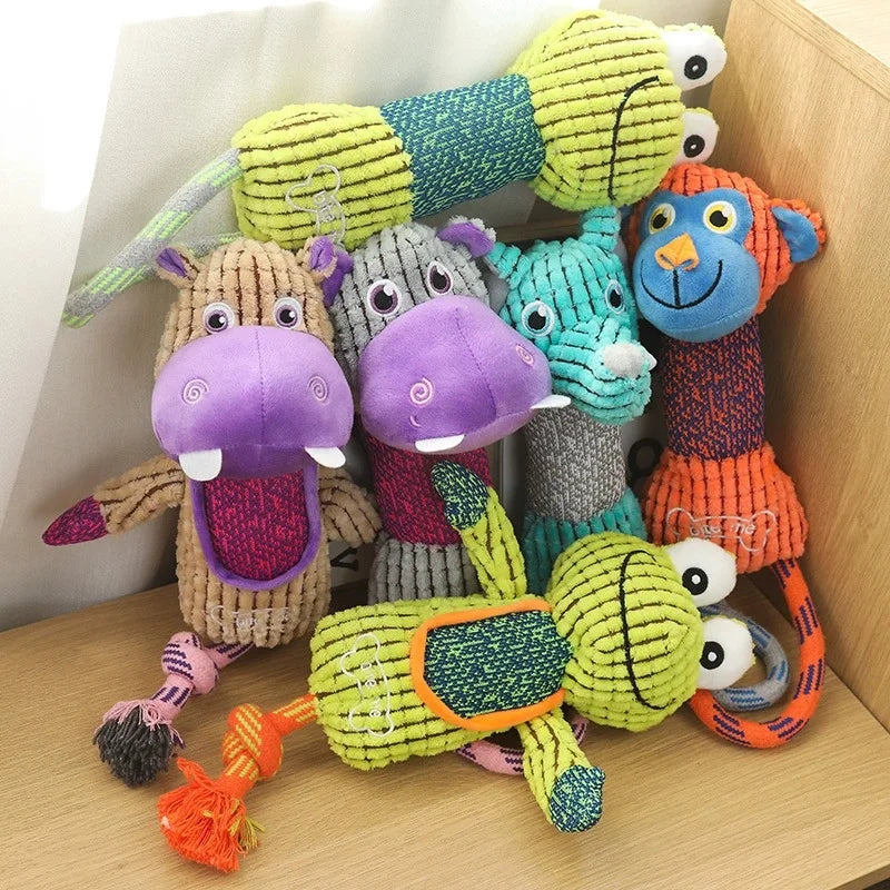 Animal Shaped Corduroy Dog Toys