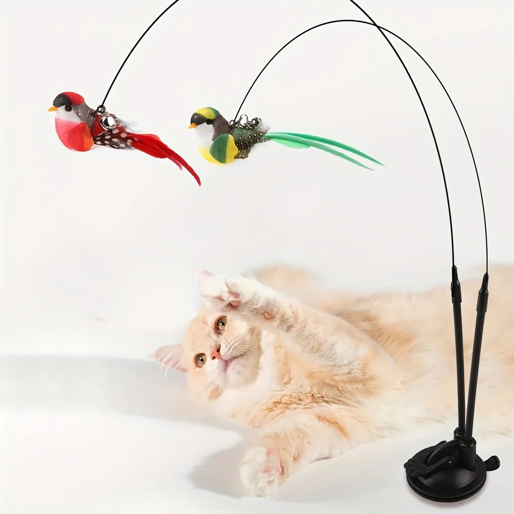 2-in-1 Cat Teasing Stick Set