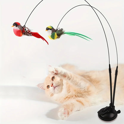 2-in-1 Cat Teasing Stick Set