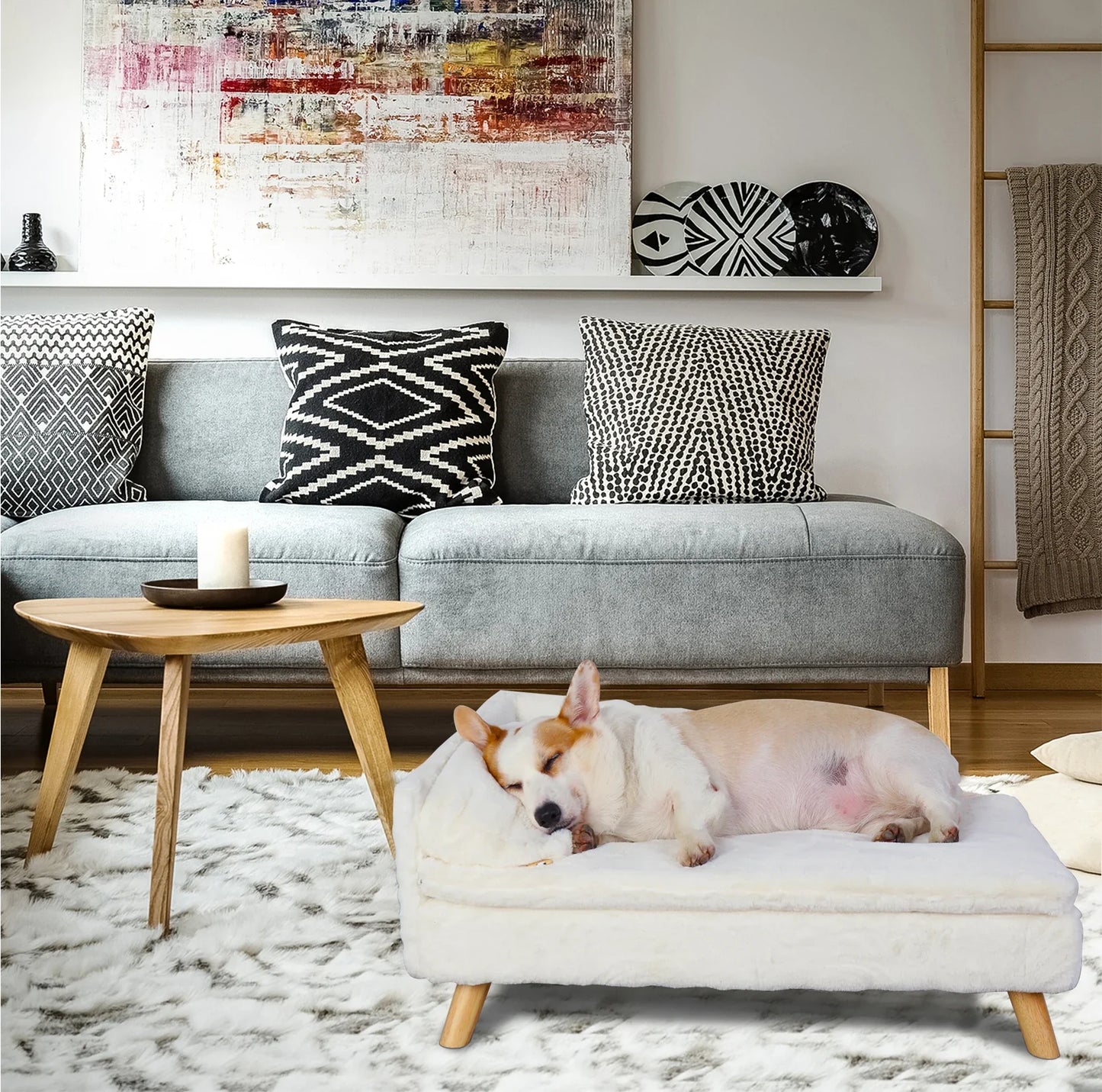 Nordic Elevated Pet Sofa Bed