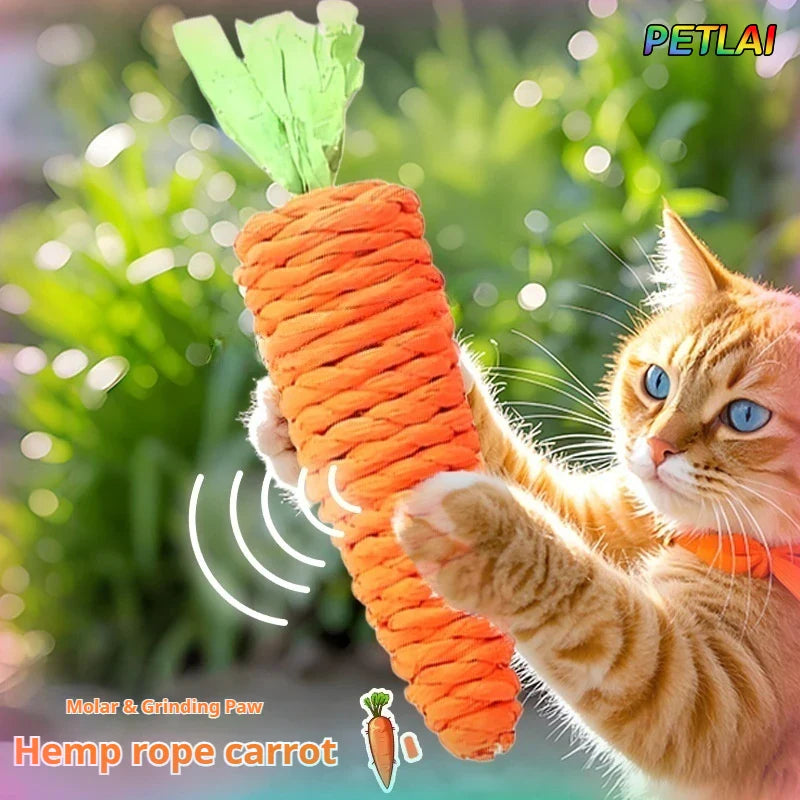 Cat Carrot Teeth Grinding Toy