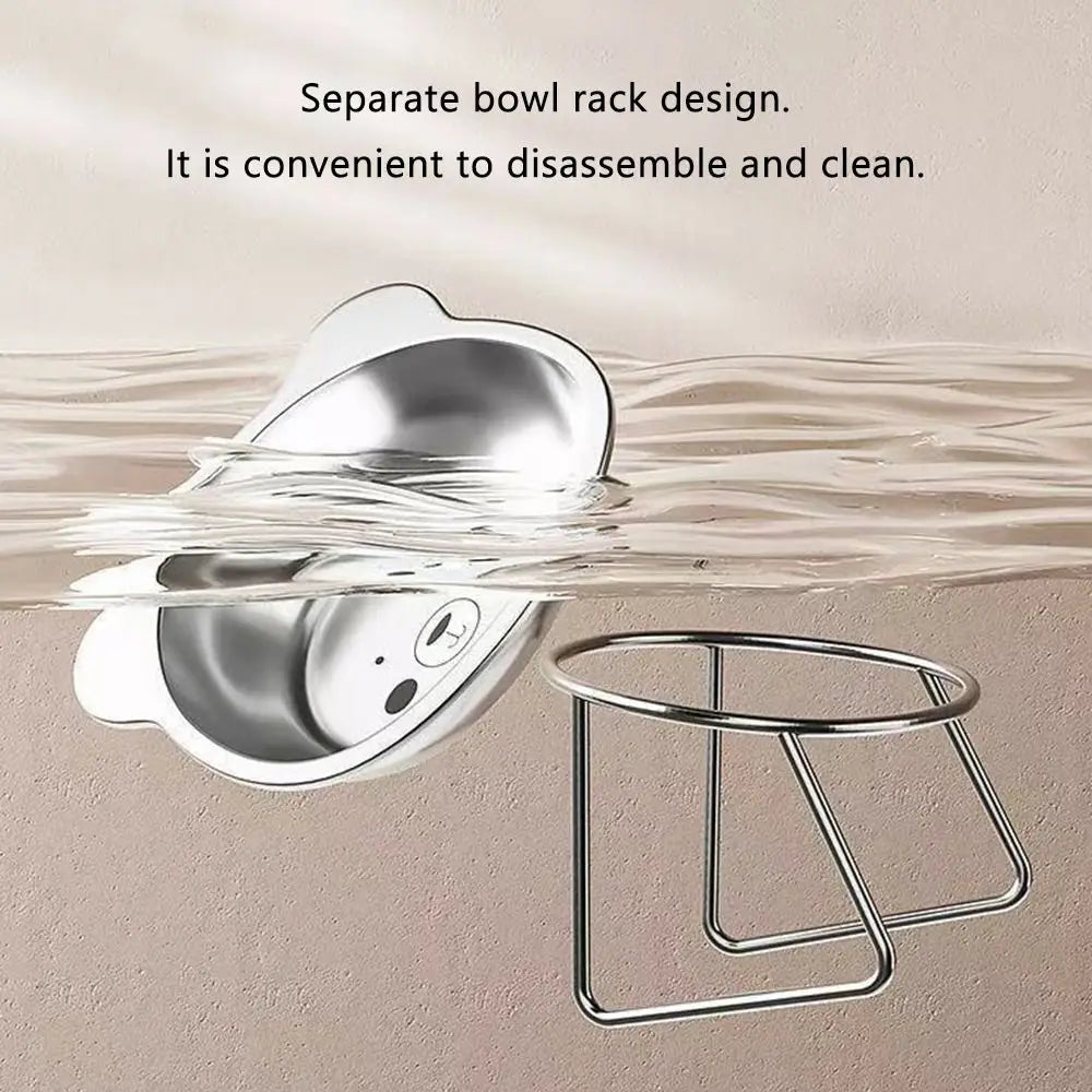 Ergo-Tilt Stainless Steel Pet Bowl