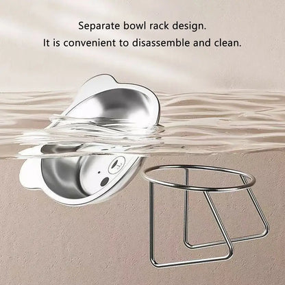 Ergo-Tilt Stainless Steel Pet Bowl